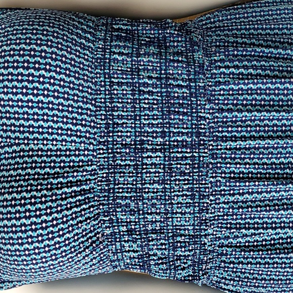 Daisy Fuentes Blue Floral Sleeveless Maxi Dress SIZE: 1X - Picture 4 of 11